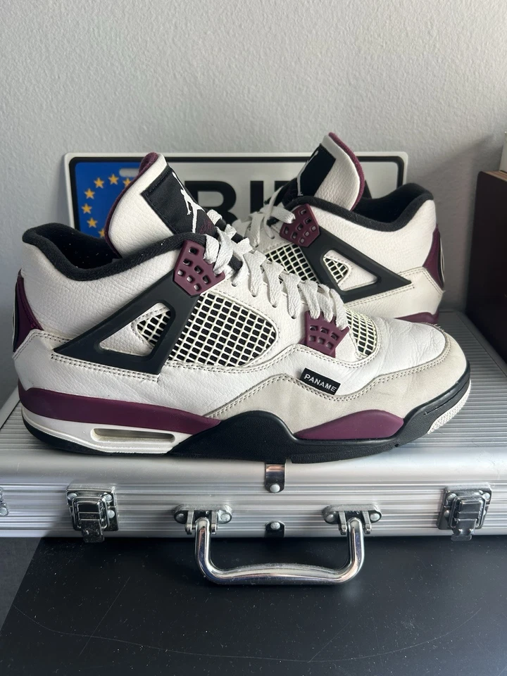 Nike Air Jordan 4 Retro x Paris Saint-Germain Bordeaux 2020 Size 10.5 CZ5624-100 Foto 2 de 4