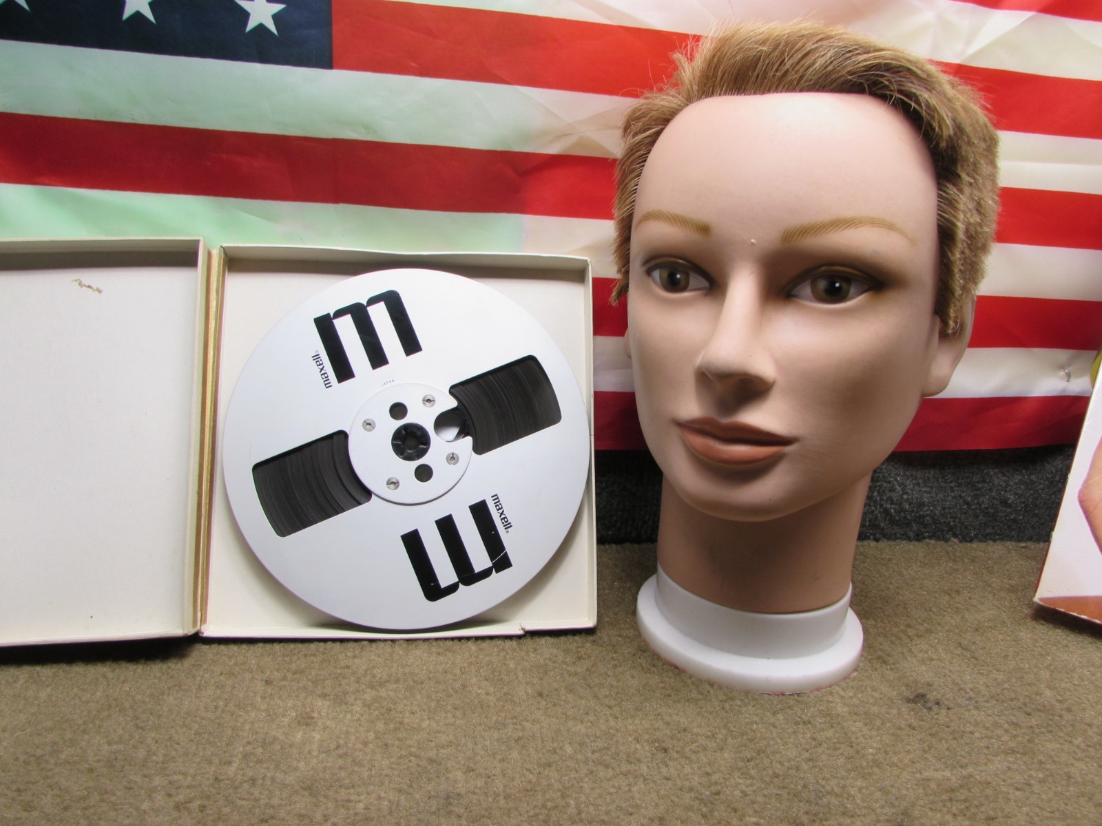 ESTATE* VINTAGE MAXELL MR-7 7" METAL REEL TO REEL TAPE REEL