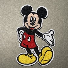 Mickey Mouse Walt Disney Classic Embroidered Iron On Patch 3.25x2 Inch