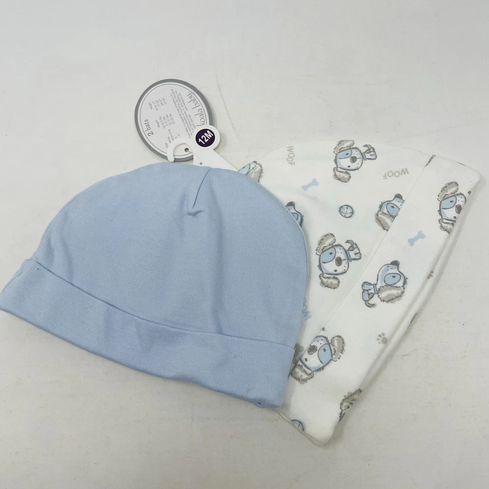 Koala Niños Bebés Niños Talla 6-12 Meses Conjunto de 2 Sombreros 100% Algodón con Perros 089 Foto 4 de 4