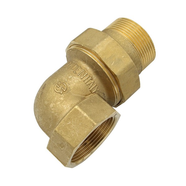 Rohr Winkelverschraubung 1 1/2 Zoll Ig/Ag Messing Gewinde Fitting-image