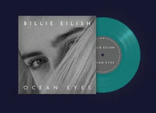 Billie Eilish OCEAN EYES 7" ETCHED VINYL [TRANSLUCENT TURQUOISE]| PRESALE