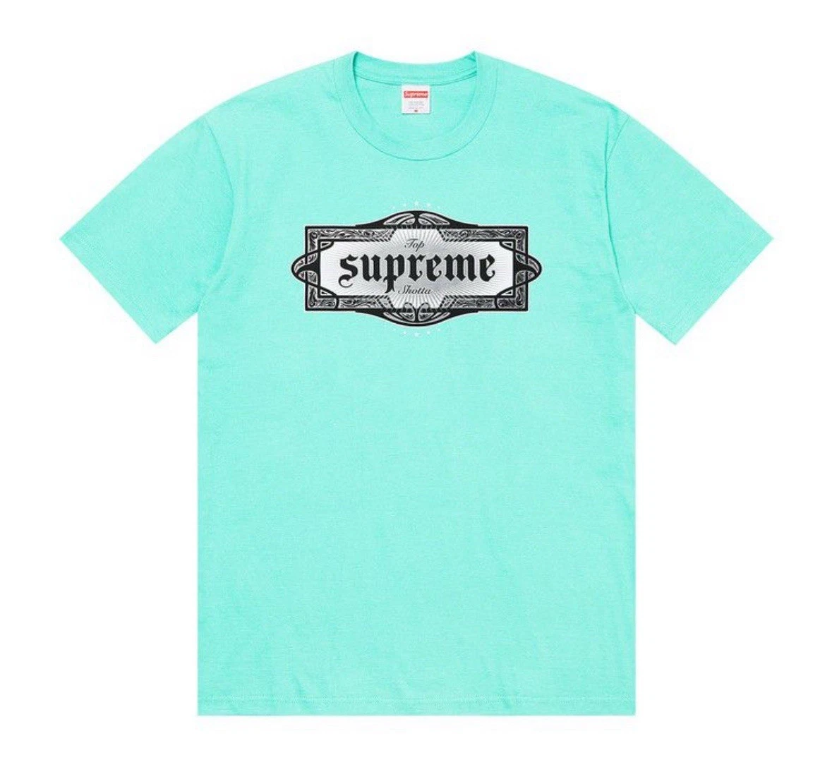 Supreme Top Shotta Tee « Teal » chemise manches courtes homme taille S authentique