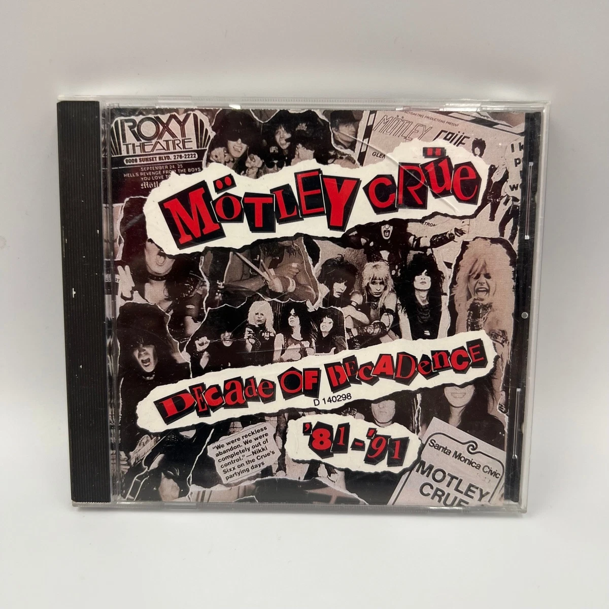 Motley Crue Decade Of Decadence for sale | eBay