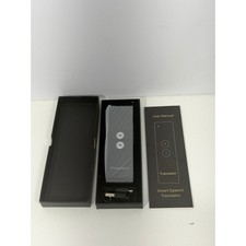 Smart Speech Translator Real Time Two Way Voice Portable Bluetooth Device Black