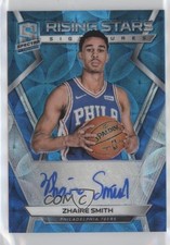 2018 Spectra Rising Stars Signatures Neon Blue Prizm 18/60 Zhaire Smith Auto 2r7