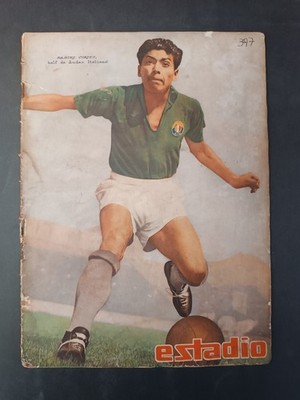 Vintage 1950s Italian Audax Football Stadium Magazine - n 397 Ramiro Cortes