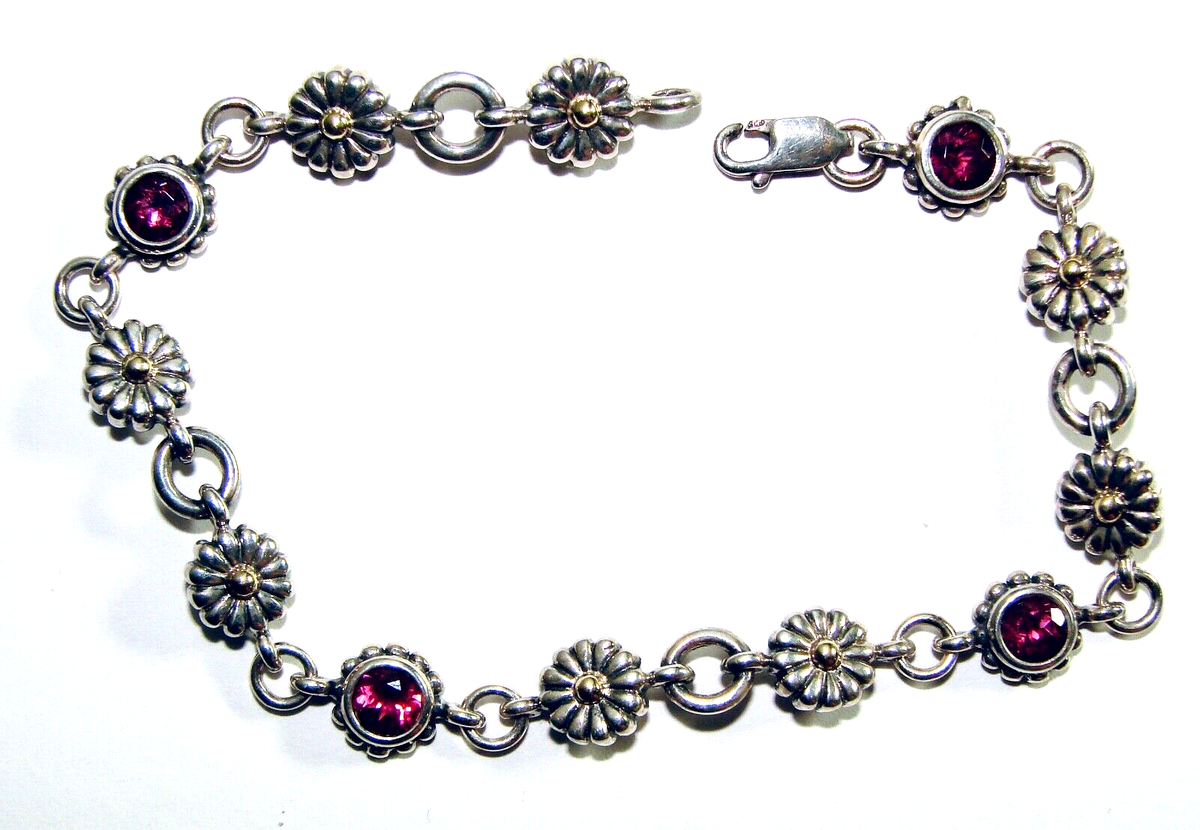 VINTAGE LAGOS CAVIAR STERLING SILVER 18K PINK TOURMALINE VINTAGE LAGOS CAVIAR STERLING SILVER 18K PINK TOURMALINE