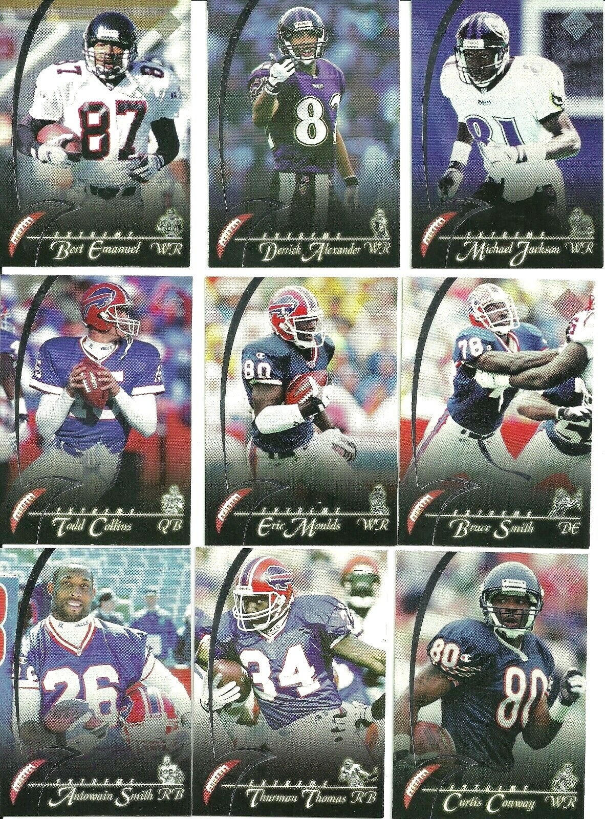1997 Edge Extreme All Silver Parallel U Pick 'Em     Now with U Choose Shipping