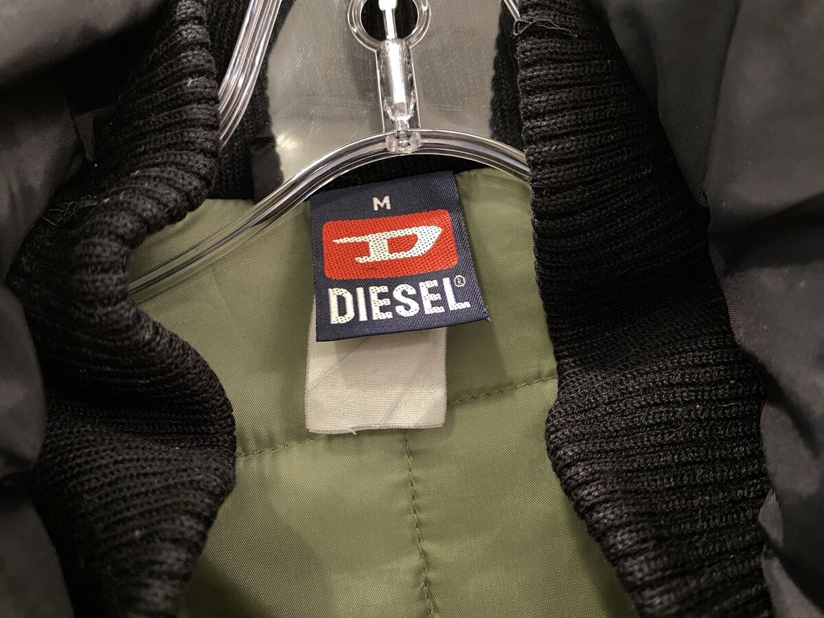 1990s/Y2K vtg DIESEL DENIM DIVISION blk ZIP PUFFER BOMBER 1990s/Y2K vtg DIESEL DENIM DIVISION blk ZIP PUFFER BOMBER