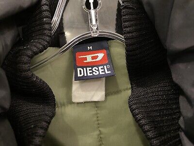 1990s/Y2K vtg DIESEL DENIM DIVISION blk ZIP PUFFER BOMBER 1990s/Y2K vtg DIESEL DENIM DIVISION blk ZIP PUFFER BOMBER