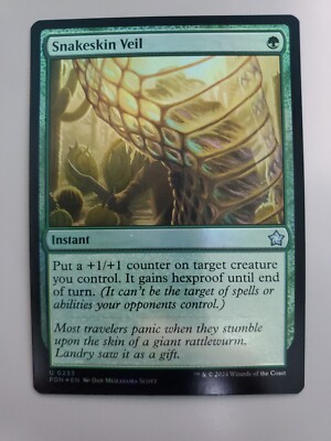 MTG Snakeskin Veil Foundations 0233 Foil Uncommon | eBay