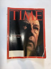 Time Magazine November 13 1995 Prime Minister Yitzhak Rabin 1922-1995 No Label