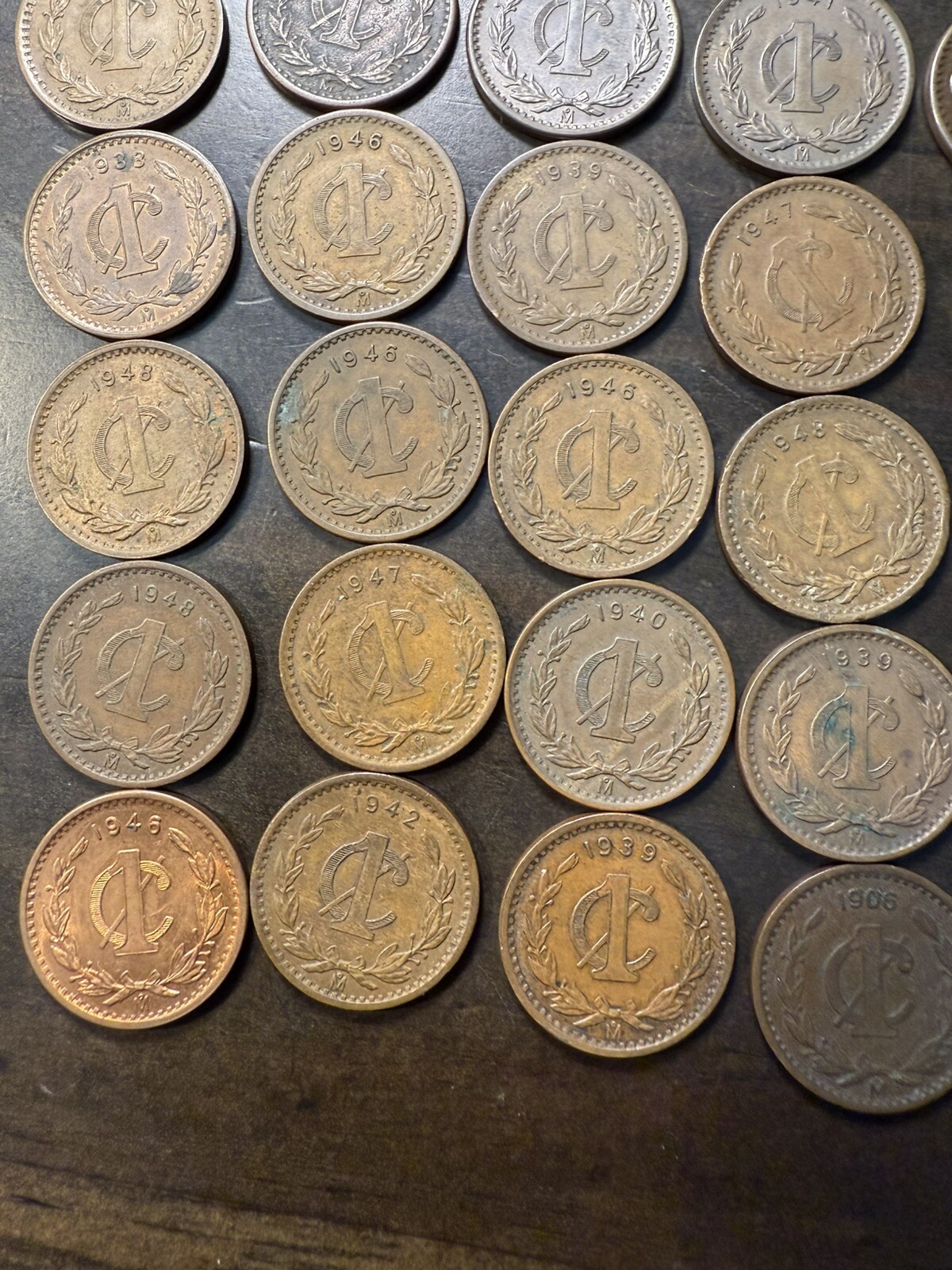 a-lot-of-46-coins-of-mexico-old-1-centavos-coins-ebay