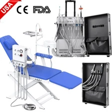 Portable Dental Delivery Unit System Air Compressor High Suction/Chair w/Turbine