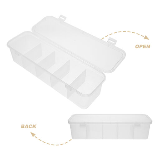 Storage Box with Lid Sugar Bag Holder Tea Packets Organizer Office Baby - Picture 2 of 12