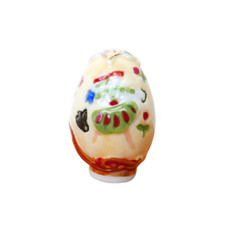 Feve Artisanale Longwy Oeuf Petrouchka par Jean Boggio Porcelaine Miniature