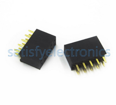 100PCS 2.54mm 2x5 10Pin Double Row Female Straight Header Pitch