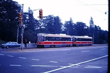 Original 1980 TTC Toronto LRV Trolley Car Queensway Slide #3956