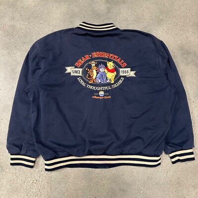 Vintage Disney Winnie The Pooh Bear Essentials Bomber Jacket