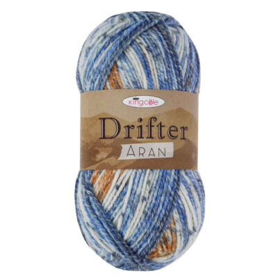 King Cole Drifter Aran Strickgarn, 8 Farben - Supersoft Acryl/Baumwolle/Wolle