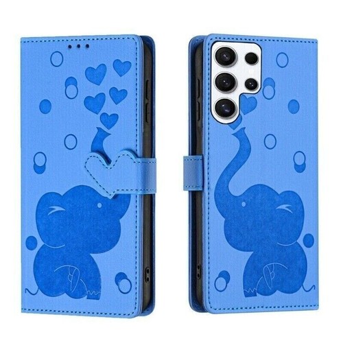 PU Leather Elephant Wallet Phone Case For Samsung S20 S21 S22 S23 S24 S25 Ultra - Picture 34 of 72