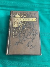 Poetical Works of William Cullen Bryant - Includes Signed Note from Author RARE