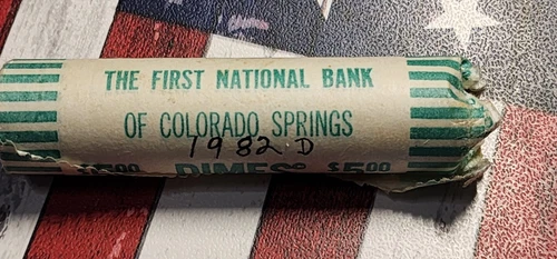 1982 D Roosevelt Dime ~ Brilliant Uncirculated Raw Coin from OBW Roll-SEE PIX!