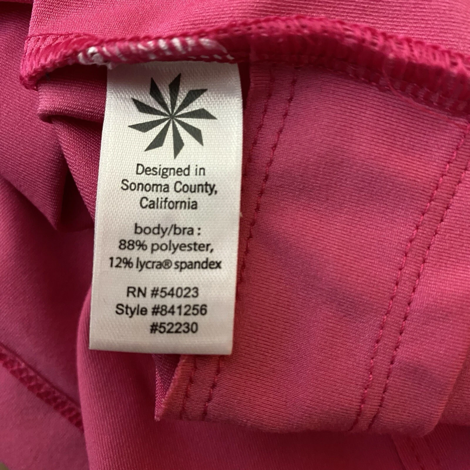 VETEMENTS Abito Tennis Athleta Rosa Senza Maniche Racerback Asciugatura Rapida Consapevole Taglia S