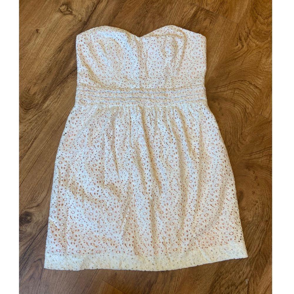 pale yellow lace bridesmaid dresses Butter Yellow Eyelet Hem Detail Midi Dress · Filly Flair
