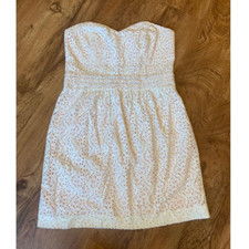 Pins and Needles Urban Outfitters strapless white lace-like dress