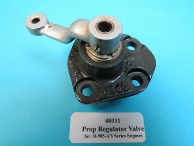 Pratt Whitney R985 Aircraft Engine Prop Regulator Valve Stearman D-17 C-45 BT-13