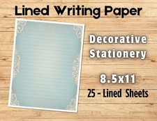 Decorative Stationery - 25- Lined Writing Papers  005