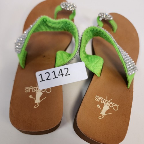 Corky's Sandalen Flip Flop Slipper Pantoletten 8 limettengrün Strass Maximalist - Bild 10 von 10
