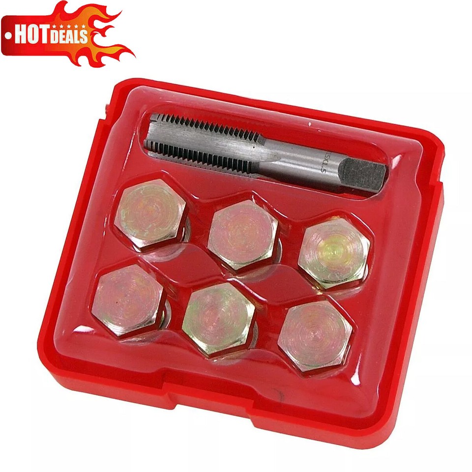 UK M15 X 1.5MM Oil Pan Thread Repair Kit Set Sump Oil Drain Plug Repair