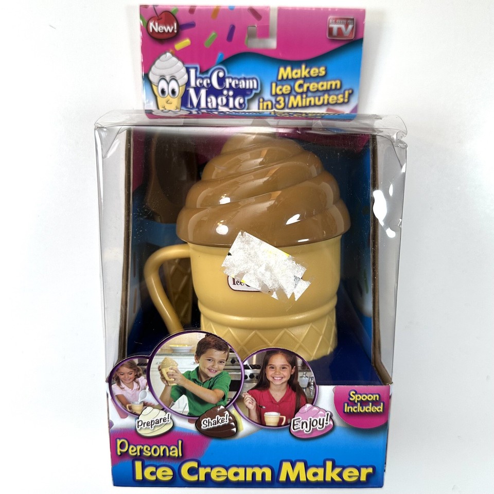 Ice Cream Magic Personal Ice Cream Maker w/Spoon As Seen On TV eBay