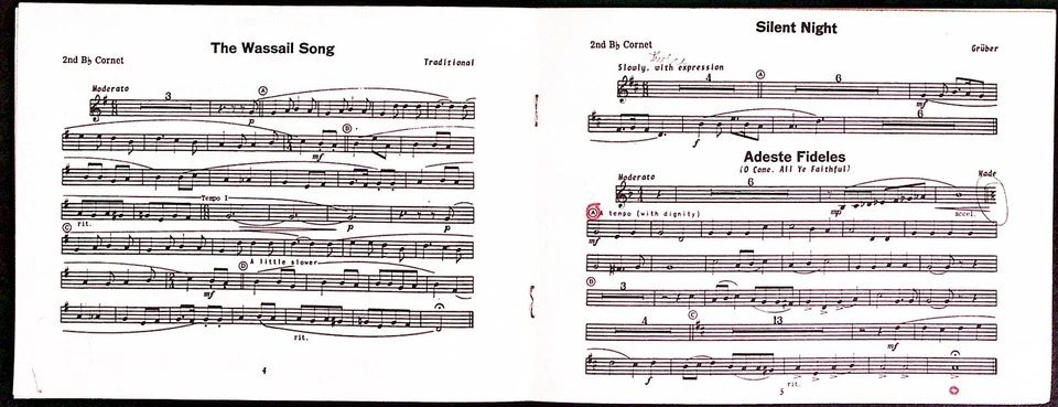 Christmas The Joy and Spirit Cornet 1966 Sammy Nestico cancionero 2 excelente Z7516 Foto 4 de 4