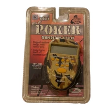 Rec Zone Draw Poker Electronic Game - Temperature Display Backlit Screen New