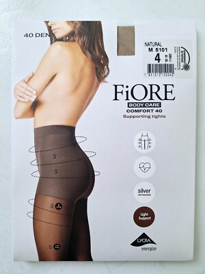 FIORE STRUMPFHOSE BODY CARE COMFORT 40 DEN GRÖSSE 4 FARBE NATURAL REF M5101