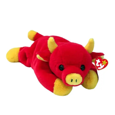Snort II Stier Bull Limited Edition Original Beanie Baby limitiert ty 41312 NEU