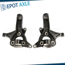 Pair 4.5" Lift Spindles Knuckles For 07-17 Chevy GMC Silverado Sierra C1500 2WD
