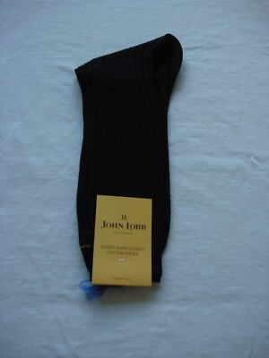 JOHN LOBB COTTON DARK BROWN MEN SOCKS MADE IN ITALY