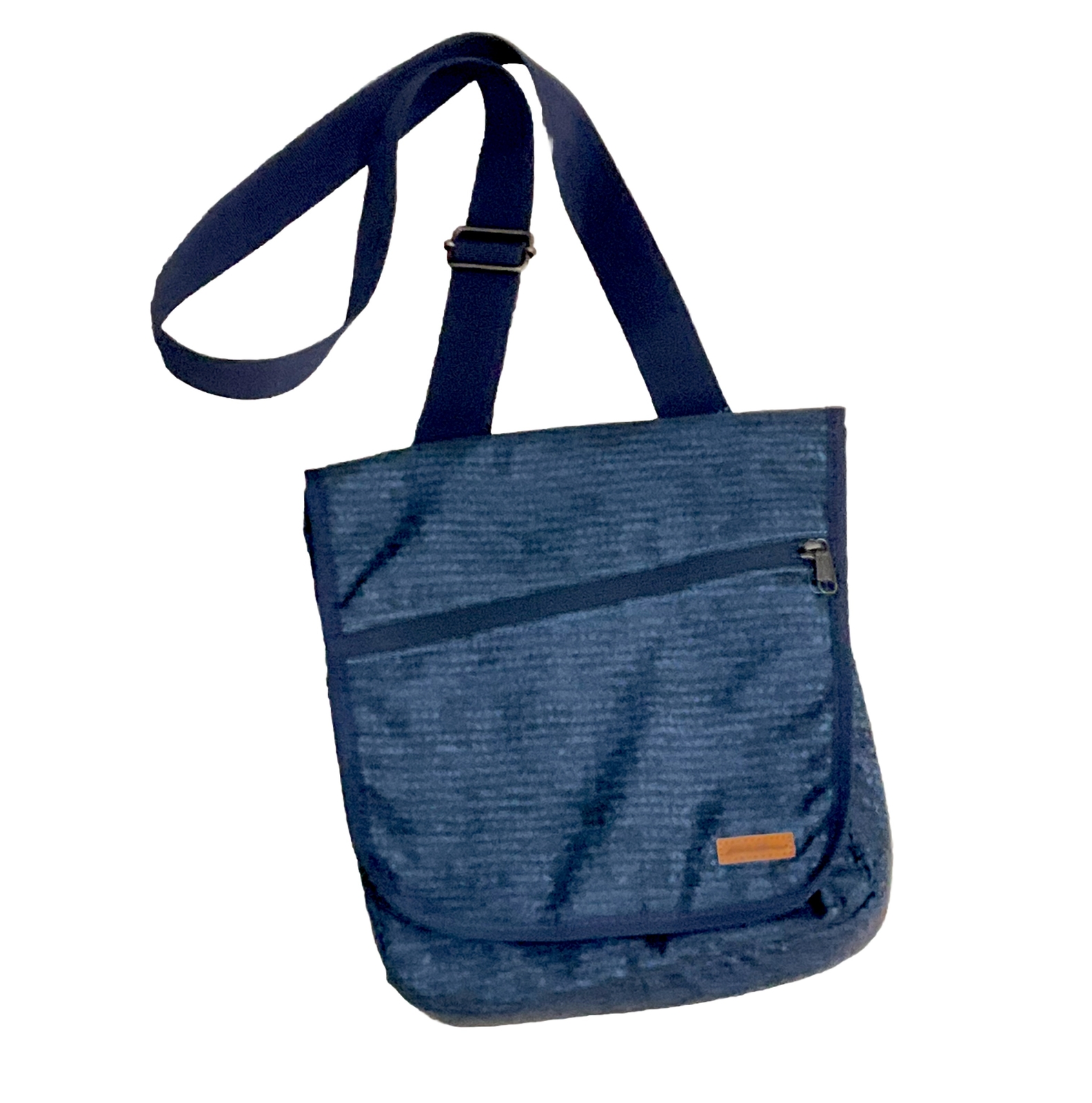 Eddie Bauer Connect Tech Crossbody Bag Blue Print Travel Tablet Purse