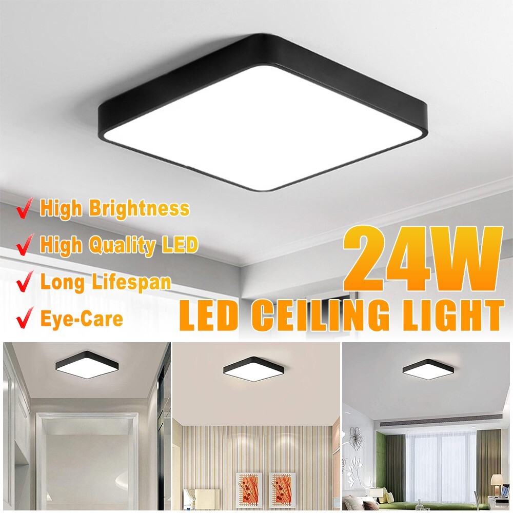 Modern LED Ceiling Light Square Panel Spot Lights Bathroom Kitchen