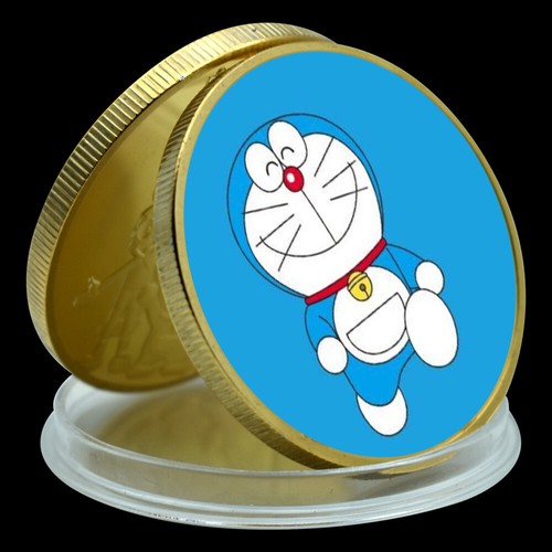 Juego de 10 monedas de oro de dibujos animados Doraemon Janpan anime medalla recuerdos de infancia regalo - Imagen 11 de 14