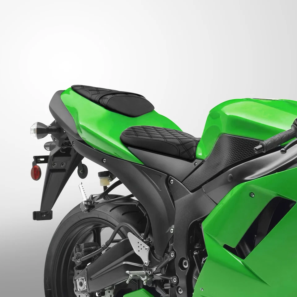 Rider Driver & Passenger Seats Fit For Kawasaki Ninja ZX6R 2007-2008 2007 2008 - Image 4 of 4