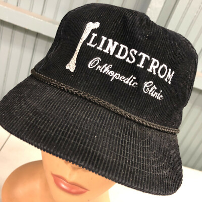 Lindstrom Orthopedic Clinic Corduroy Snapback Baseball Hat Cap