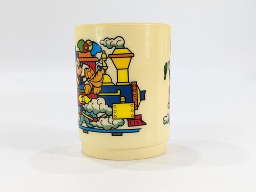 Vintage Disney Kids Cup Train Superseal Juice Cup Mickey Minnie Daisy Donald - Picture 4 of 6