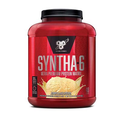 BSN Syntha-6 Protein 5LB Vanilla Ice Cream Protein Powder Long shelf life