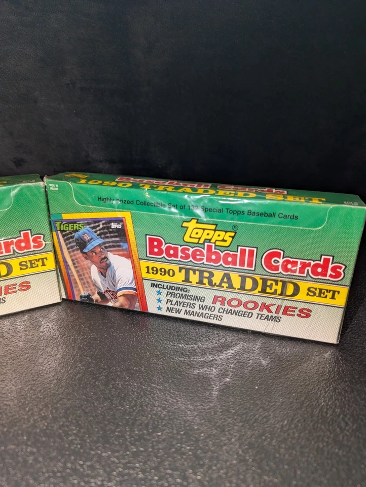Lote de 2 tarjetas Topps 1990 intercambiadas de béisbol nuevas caja sellada de fábrica 132 *RG30* Foto 3 de 4
